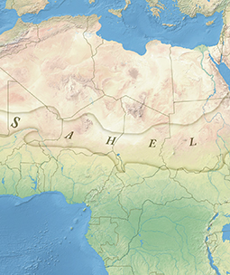 map of the sahel region in africa