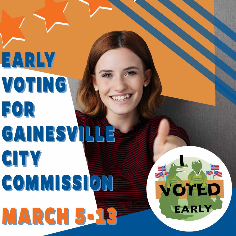 early voting at the reitz union for UF faculty, staff and students runs march 5-13