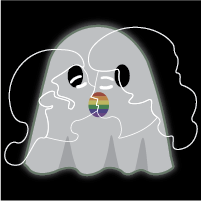 the graham center is holding a program titled Forgotten Queer Histories: Finding LGBTQ+ Superheroes and Ghosts on dec 3