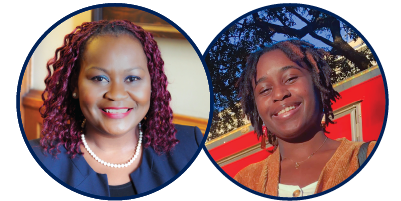 Dr. Manoucheka Celeste is a professor of women's studies and Joashilia Jeanmarie is her research assistant.