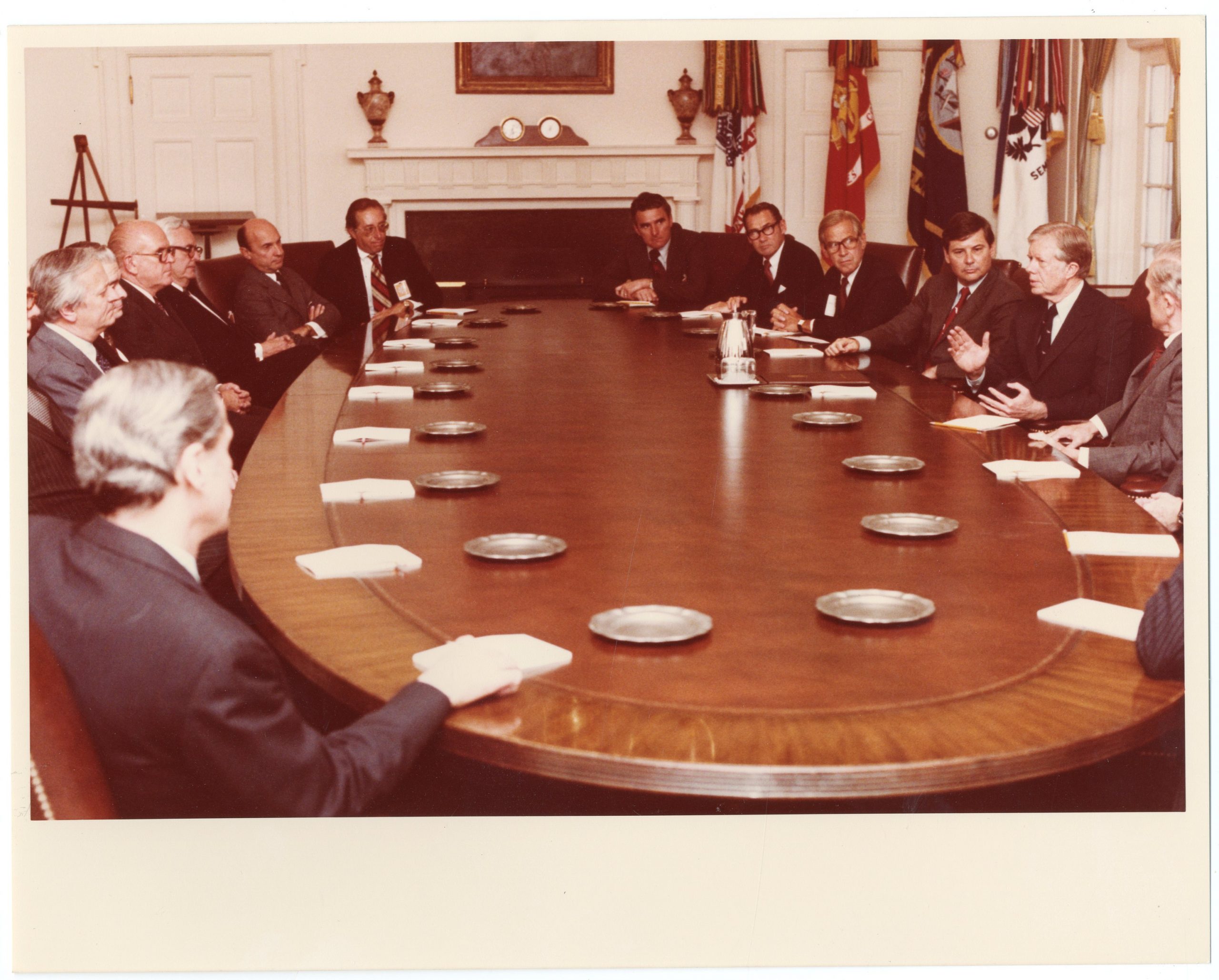 President Jimmy Carter leads meeting with Governor Bob Graham in White House