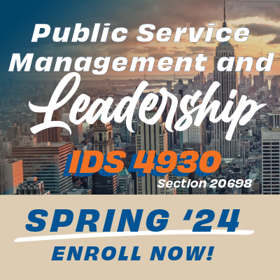enroll now in public service management and leadership